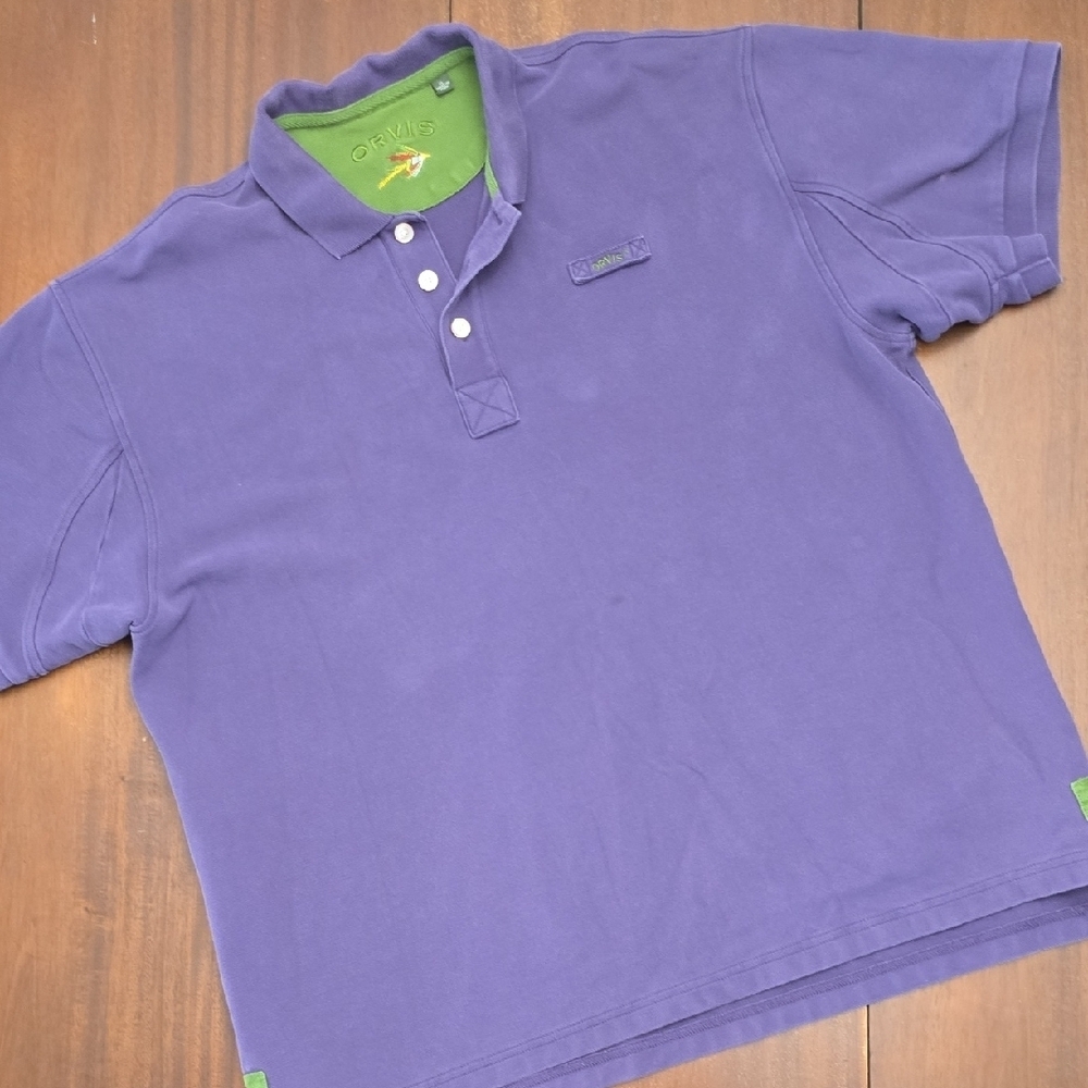 ORVIS Purple Men's Polo Shirt‎ XL